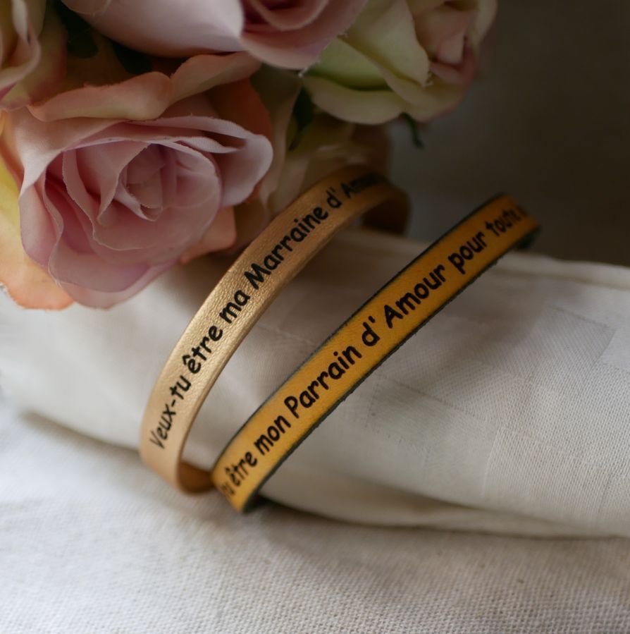 Läderarmband som kan anpassas genom gravering elegant magnetlås