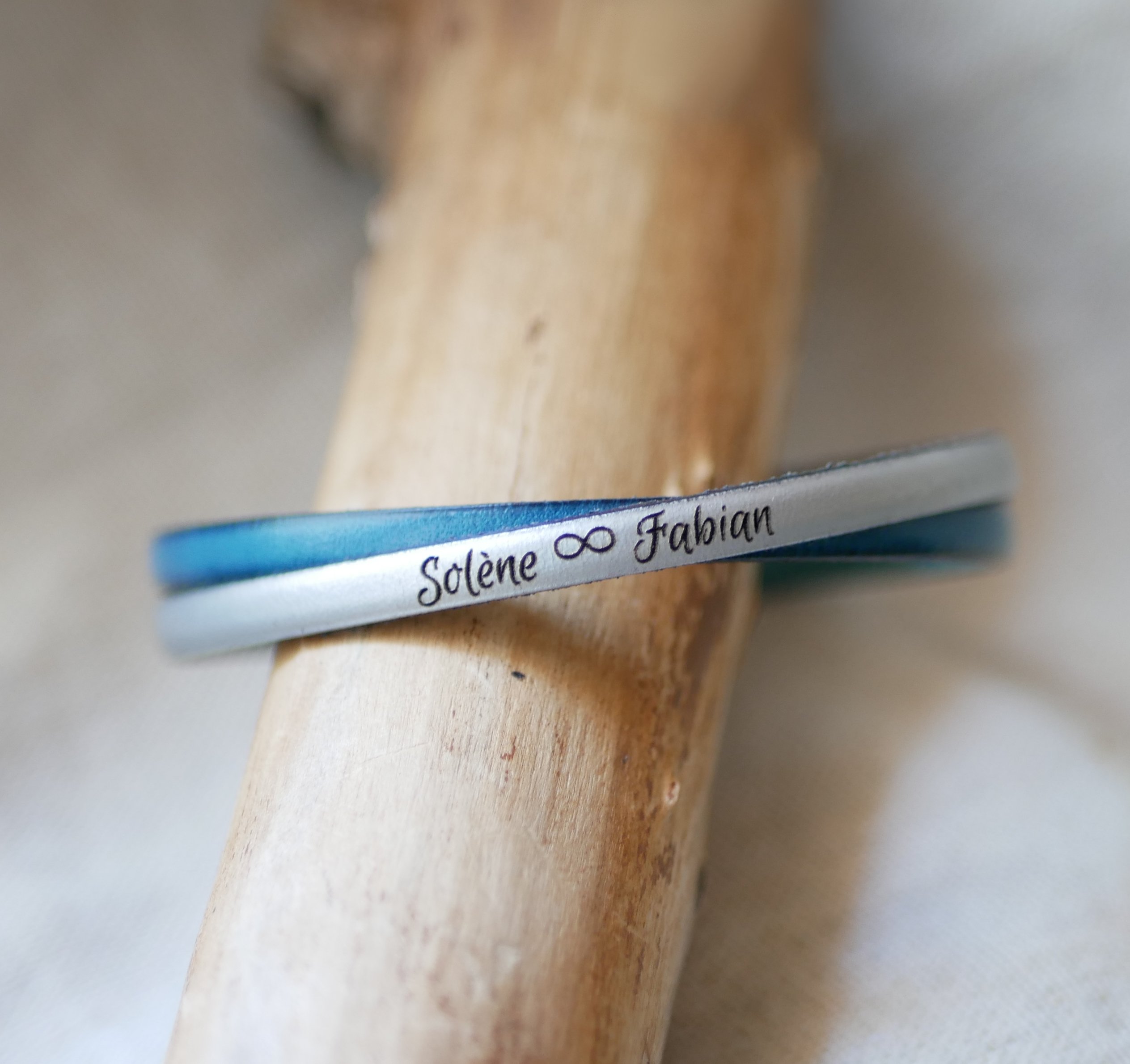 Twist leather duo bracelet anpassningsbart f&ouml;r m&auml;n eller kvinnor