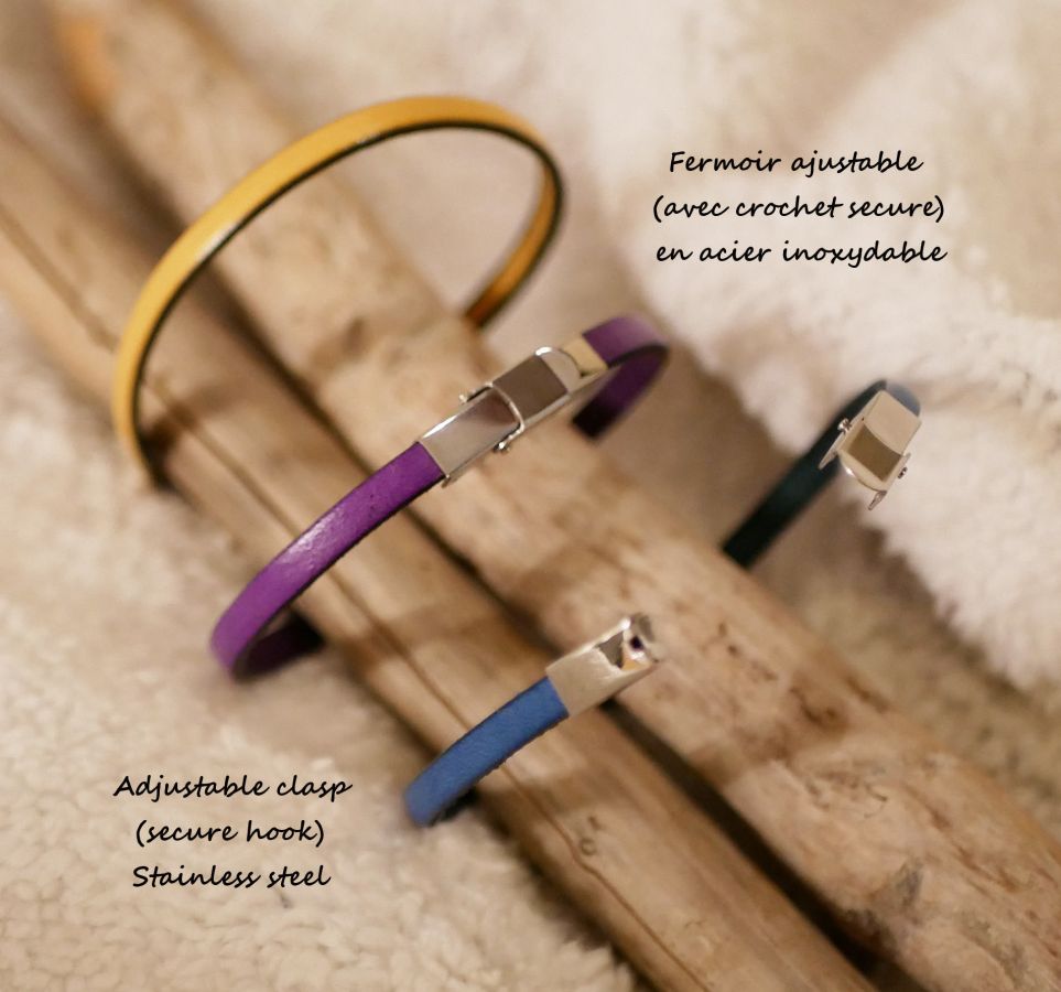 Anpassningsbart fint läderarmband för kvinnor 