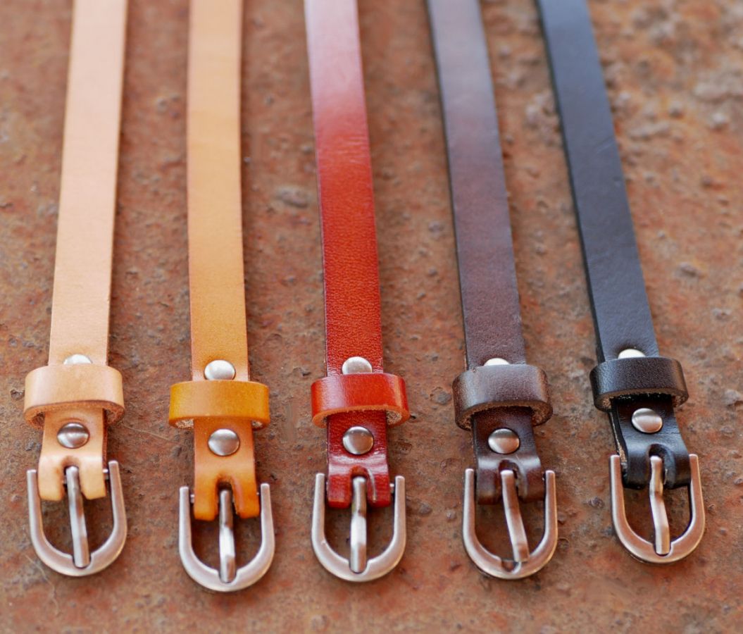Läderarmband för män Camel med personlig gravering 