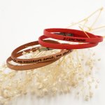Läderarmband med 2 vändningar för män eller kvinnor som du kan anpassa